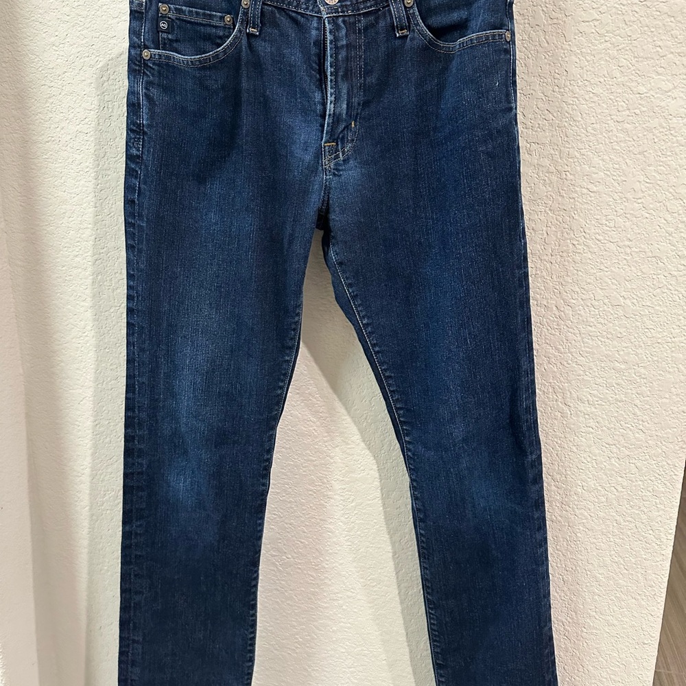 AG Adriano Goldschmied The Everett Slim Straight Indigo Denim Jeans